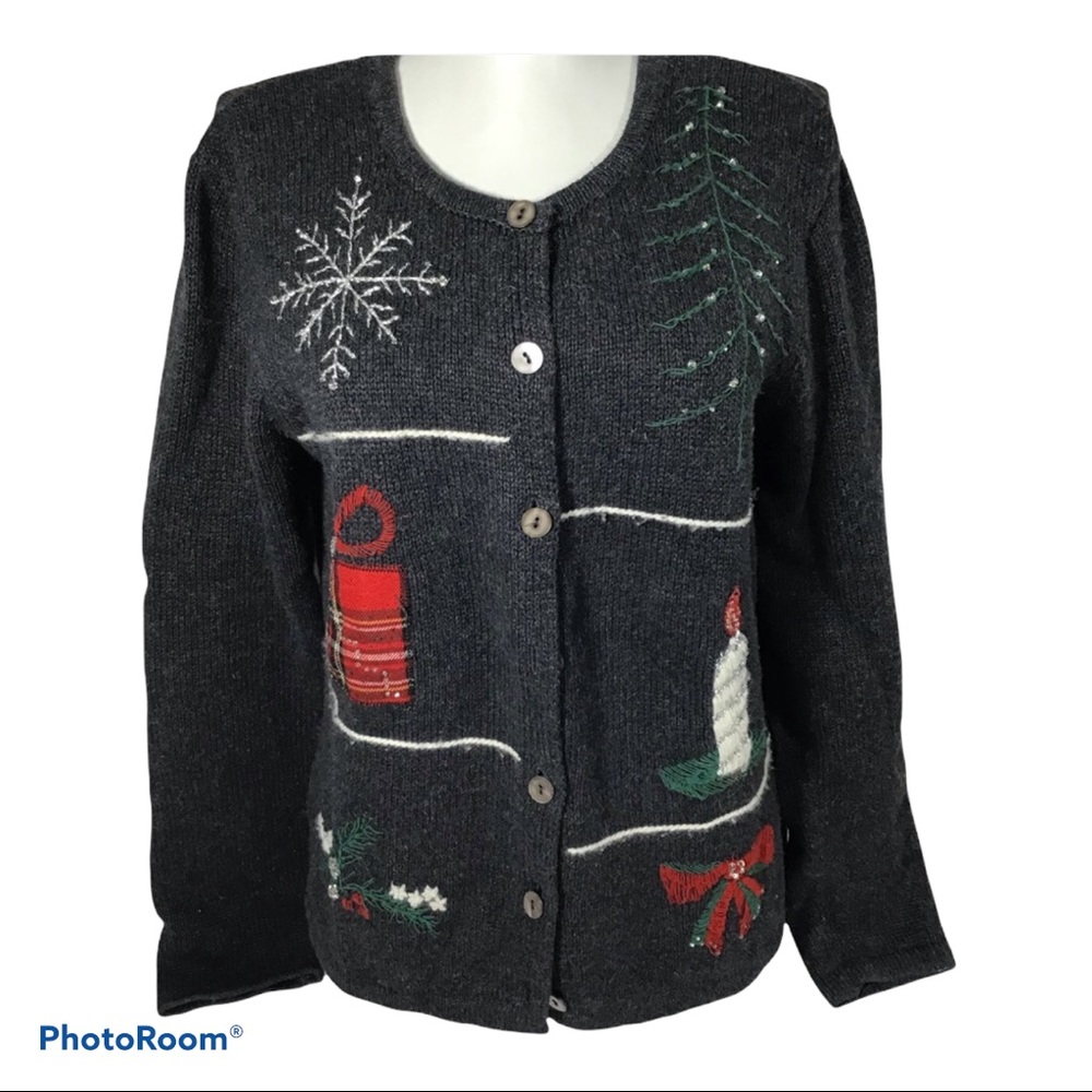 Villager Holiday Winter Christmas Sweater M